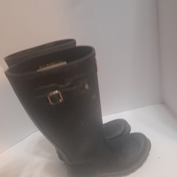 Hunter Original Kids Rubber Pull On Rain Boots SZ-4B/5G EU: 36 Olive/Midnight - Picture 3 of 5